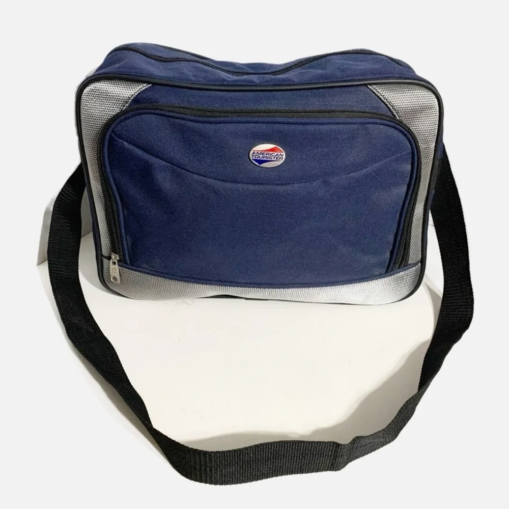 Vintage American Tourister Single Compartment Carry-On Travel Suitcase Bag Strap